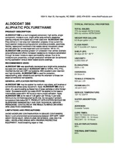 ALDOCOAT-386-Aliphatic-Polyurethane-TDS-1-pdf-232x300 ALDOCOAT 386 Aliphatic Polyurethane TDS