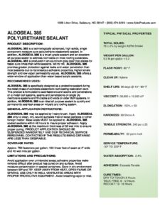 ALDOSEAL-385-Polyurethane-Sealant-TDS-2-pdf-232x300 ALDOSEAL 385 Polyurethane Sealant TDS