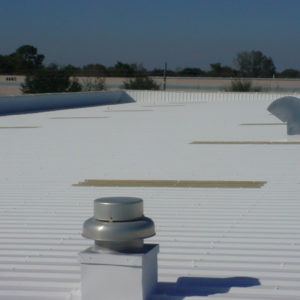 aldocoat 374 being used on a commercial roof